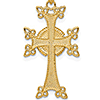 14kt Yellow Gold 7/8in Armenian Cross Pendant