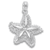 Sterling Silver Filigree Starfish Pendant 3/4in