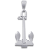 Sterling Silver Moveable Anchor Pendant 1 1/8in