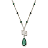 Dale Earnhardt Jr. Crystal Logo Necklace