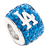 Sterling Silver Los Angeles Dodgers Premier Bead Charm