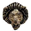 10k Yellow Gold Lion Ring with Diamonds