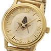 Gold Tone Bulova Masonic Watch with Expansion Band