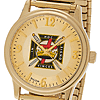 38mm Gold-tone Bulova Knights Templar Watch with Expansion Band