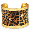 Evocateur Leopard Print Cuff Bracelet