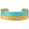 Evocateur Skyline Turquoise Leaf Cuff Bracelet