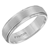 Triton 6mm Tungsten Carbide Ring With Satin Center and Polished Edges