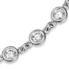 14k White Gold 1.6 ct tw Diamond Station Tennis Bracelet