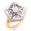 Pentagon Eastern Star Ring