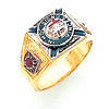Yellow Gold Designer Knights Templar Ring