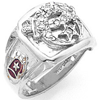 White Gold Shrine Ring with Diamonds