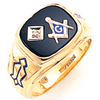 Goldline Blue Lodge Ring Diamond Accent