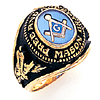 Yellow Gold Free and Accepted Mason Ring