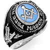 White Gold Free and Accepted Mason Ring