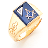 Goldline Blue Lodge Ring Diamond Accent
