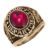 Gold Lance Police Ring