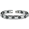 Tungsten and Ceramic 8.5in Link Bracelet