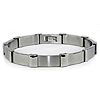 Stainless Steel 8.5in Rectangular Link Bracelet