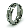 Titanium 7mm Ring with CZs