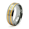 Gold-Plated 8mm Titanium Ring
