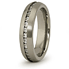 Titanium 5mm Eternity Ring with CZs