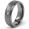 Titanium 7mm Ring with .03 ct Diamond Accent