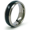7mm Titanium Ring with Carbon Fiber Inlay