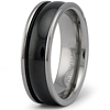 7mm Black PVD Titanium Ring
