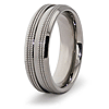 7mm Titanium Ring with Treads