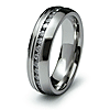 Stainless Steel Eternity 6.5mm Ring with Cubic Ziconia
