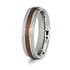 Stainless Steel 6mm Ring with Rose Gold Plating