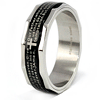 Stainless Steel 8mm Lord's Prayer Ring