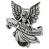Guardian Angel Pewter Visor Clip for Daughters Set of Two