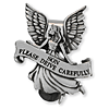 Guardian Angel Pewter Visor Clip for Sons Set of Two