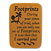 Mahogony Footprints Prayer Visor Clip Set of Two