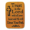 Mahogony Trust Prayer Visor Clip Set of Two