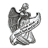 Guardian Angel Pewter Visor Clip Don't Text Set of Two