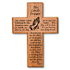 Mahogany Wood 8in Lord's Prayer Wall Cross