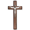 Walnut Wood 8in Risen Christ Wall Cross