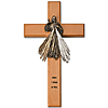 10in Oak Wood Divine Mercy Wall Cross