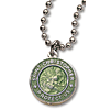 Light Green St. Christopher Necklace Two Pack