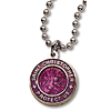 18in Magenta St. Christopher Necklace Two Pack