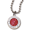 Red and White St. Christopher Necklace Two Pack 18in