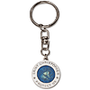 St. Christopher Blue and White Medal Key Ring Two Pack