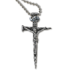 Genuine Pewter 2in Passion Crucifix 24in Necklace