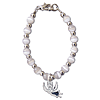 Baby's First Bracelet White Beads with Angel