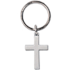 Pewter Finish Cross Key Ring Two Pack