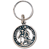 Pewter Saint Christopher Key Ring Two Pack