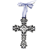 5in Pewter Bless This Child Filigree Wall Cross for Boys
