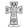 3in Pewter Bless This Child Prayer Standing Cross